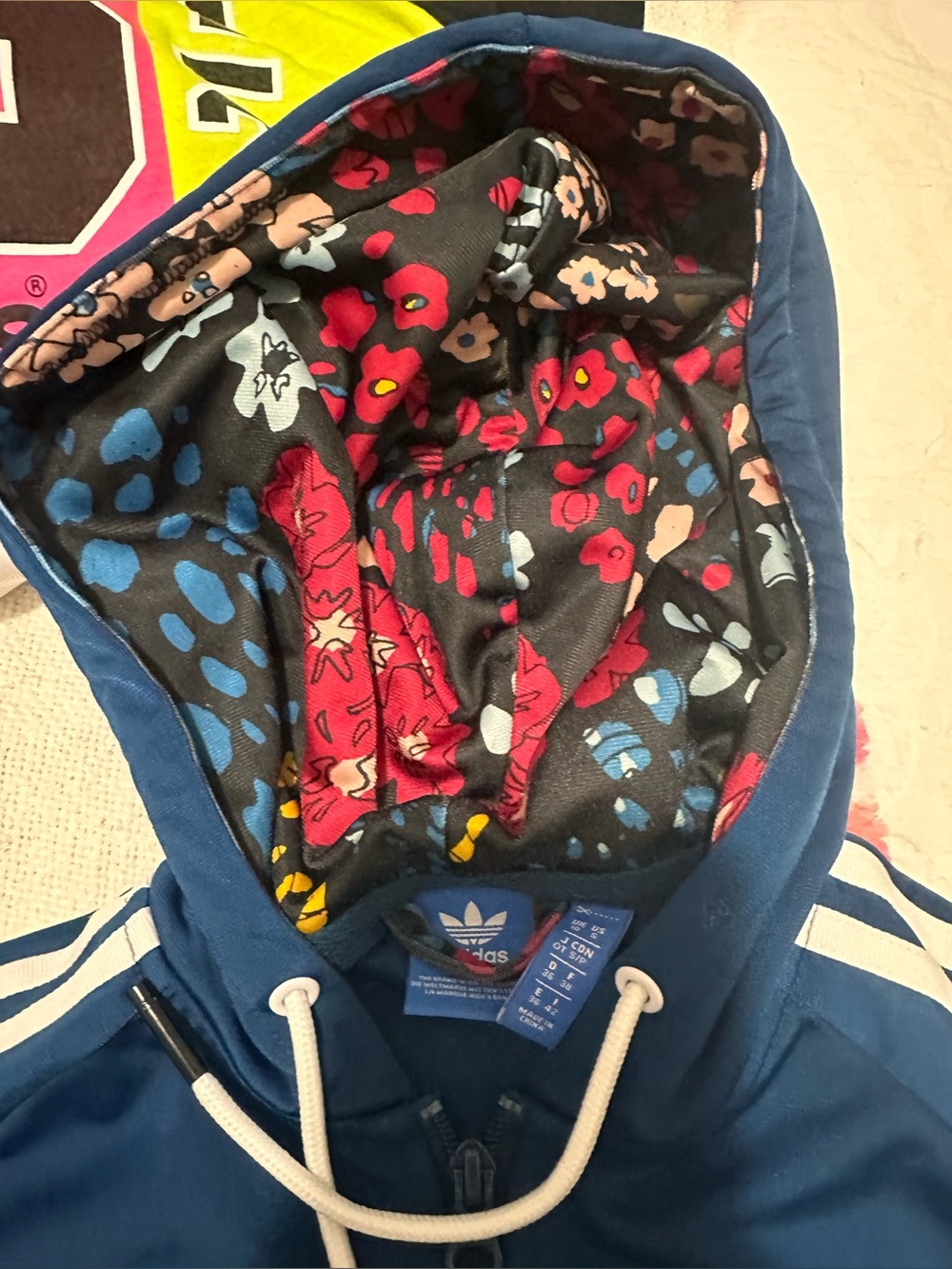 Adidas Blue Track Jacket Women’s - Picture 5 of 11